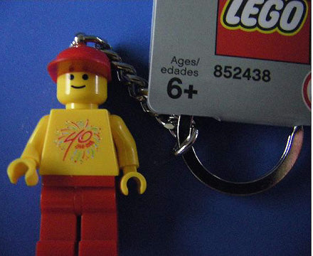 Minifigure Male 40 Years Legoland Billund Key Chain (852438)