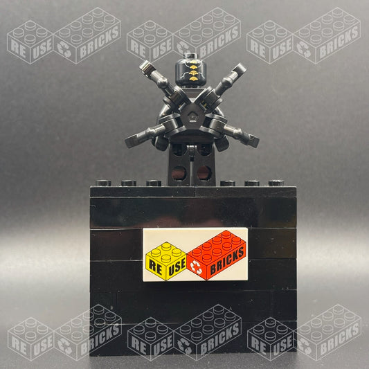sh0505 Outrider - Extended Arms, Torso with Long Dark Bluish Gray Tips at Neck