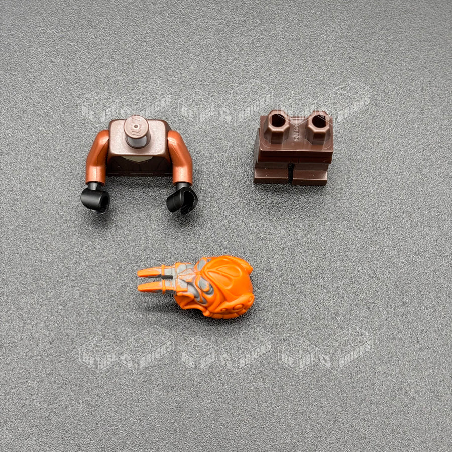 Plo Koon - Dark Brown Robe, Tan Shirt, Plain Legs (SW0198)