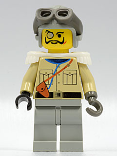 Lord Sam Sinister / Baron von Barron - Tan Shirt, Light Gray Legs, Light Gray Aviator Cap, Dark Gray Goggles, White Epaulettes