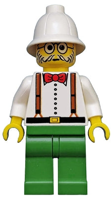 Dr. Kilroy / Dr. Charles Lightning - White Shirt and Suspenders, Green Legs, White Pith Helmet