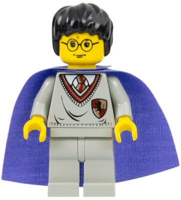 Harry Potter - Gryffindor Shield Torso, Light Gray Legs, Medium Violet Cape (HP036)