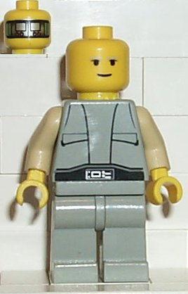 Lobot - Light Gray Uniform, Yellow Head (sw0049)