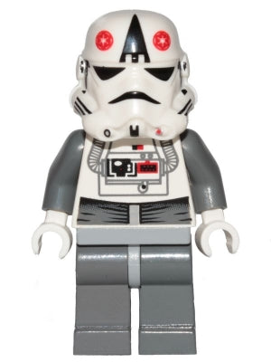 AT-AT Driver - Red Imperial Logo, Bluish Grays, Black Head, Stormtrooper Helmet (SW0177)