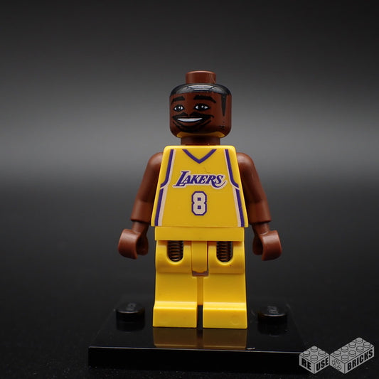 LEGO NBA Kobe Bryant, Los Angeles Lakers #8 (Home Uniform) minifigure (nba001)