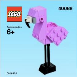 40068 Monthly Mini Model Build Set - 2013 08 August, Flamingo polybag