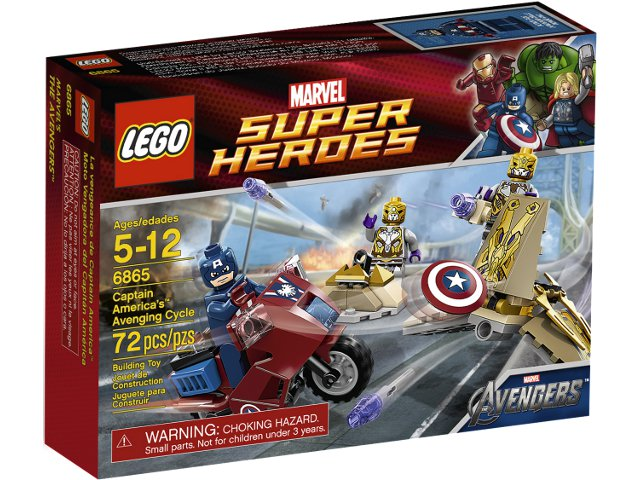 6865 Captain America's Avenging Cycle