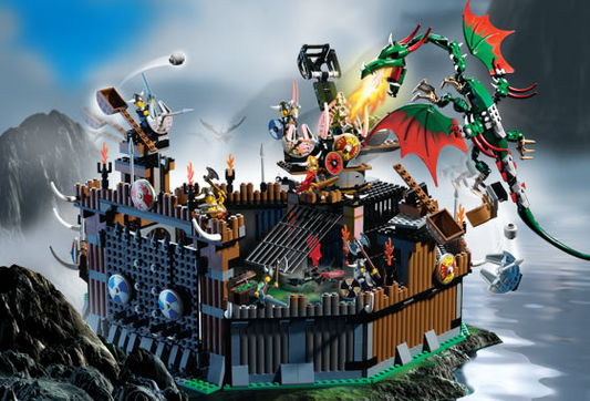 7019 Viking Fortress against the Fafnir Dragon