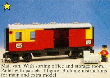 [7819] Postal Container Wagon Covered