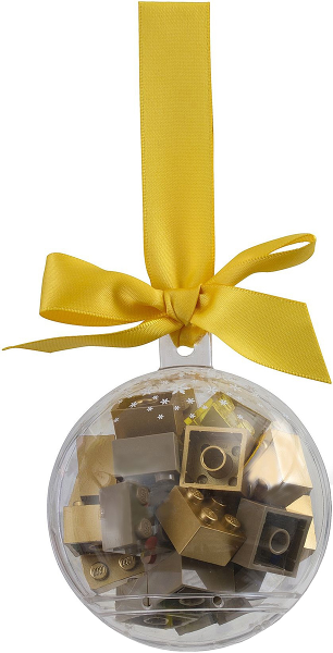 853345 Holiday Ornament / Bauble with Gold Bricks