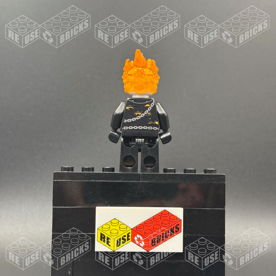 sh0267 Ghost Rider, Johnathon 'Johnny' Blaze - White Head, Chain Belt