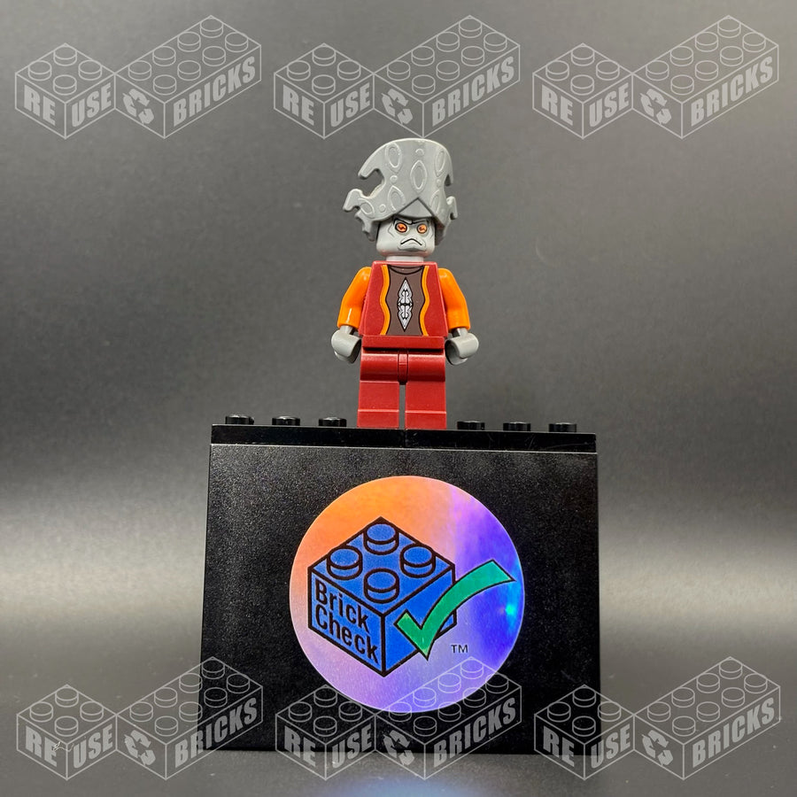 [SW0242] Nute Gunray - Dark Red Outfit, Dark Bluish Gray Headgear