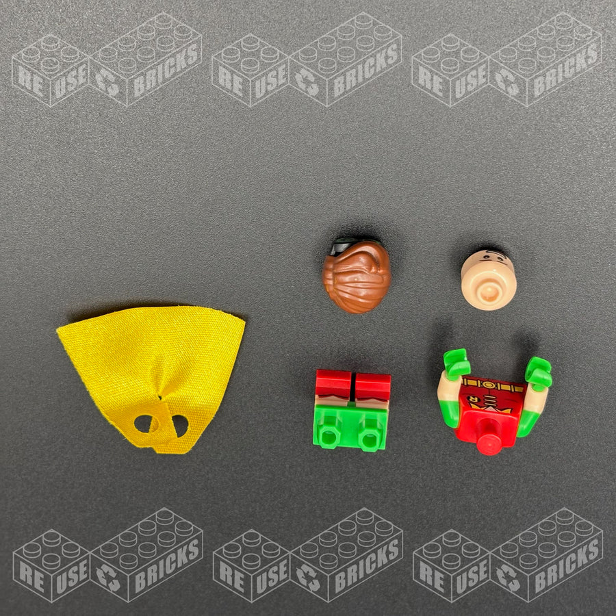 sh0315 Robin - Green Glasses, Smile / Scared Pattern