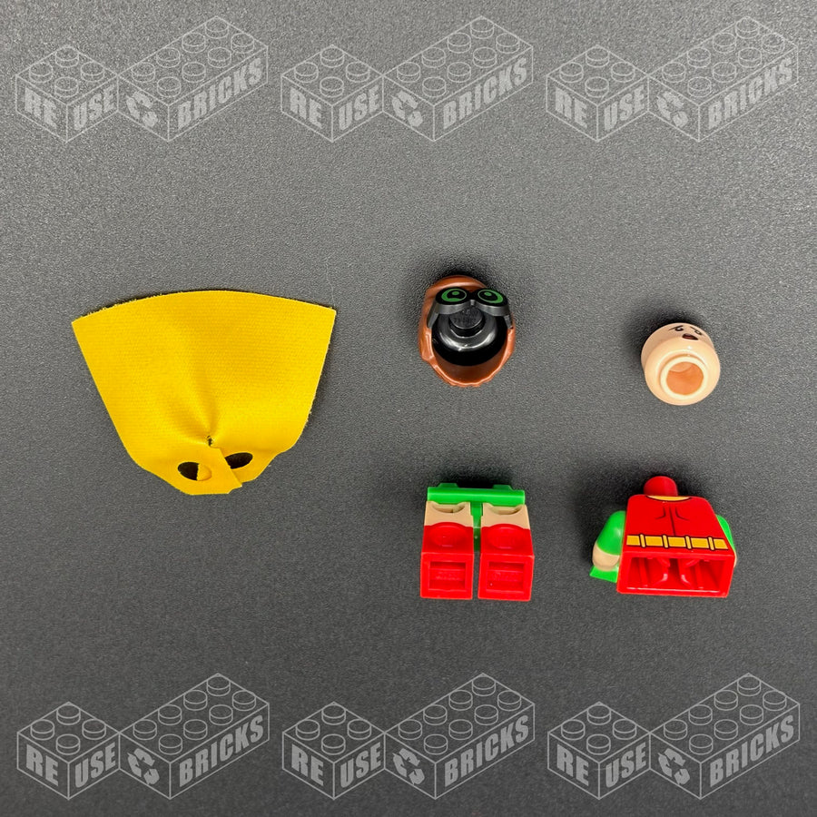 sh0315 Robin - Green Glasses, Smile / Scared Pattern