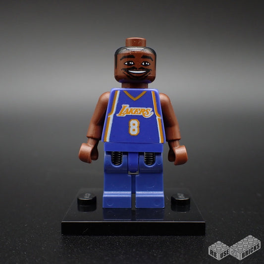 LEGO NBA Kobe Bryant, Los Angeles Lakers #8 (Road Uniform) minifigure (nba035)