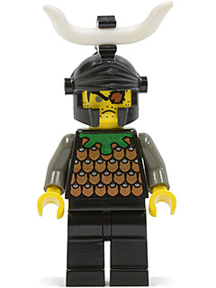 cas043 Knights Kingdom I - Gilbert the Bad, Black Dragon Helmet, Horns