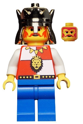 cas060a Royal Knights - King, with Blue Legs without Cape and Plume