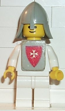 cas084s Classic - Yellow Castle Knight White - with Vest Stickers