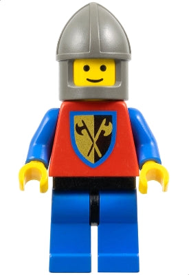 cas107 Crusader Axe - Blue Legs with Black Hips, Dark Gray Chin-Guard
