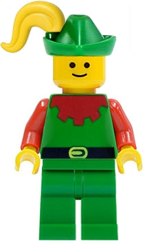 cas138 Forestman - Red, Green Hat, Yellow Plume