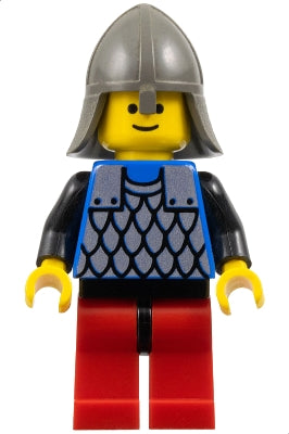 Scale Mail - Blue, Red Legs with Black Hips, Dark Gray Neck-Protector