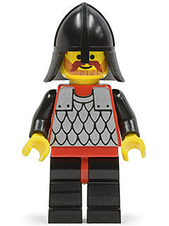 cas149 Scale Mail - Red with Black Arms, Black Legs with Red Hips, Black Neck-Protector