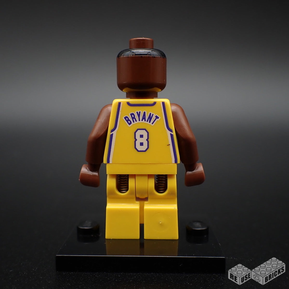 LEGO NBA Kobe Bryant, Los Angeles Lakers #8 (Home Uniform) minifigure (nba001)