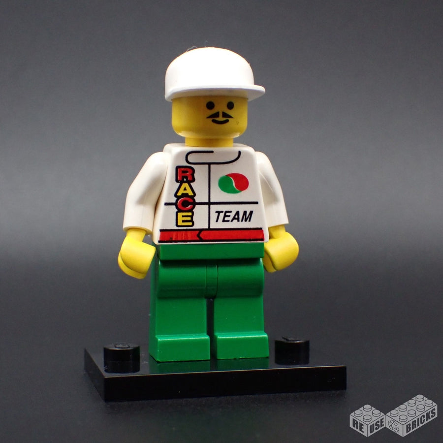 LEGO Octan - Race Team, Green Legs, White Cap (oct015)