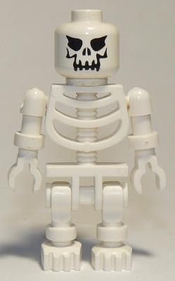 LEGO Skeleton - Evil Skull, Floppy Arms (gen004)