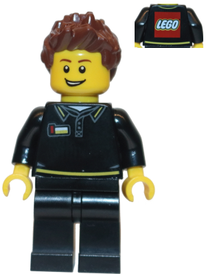 gen090 LEGO Store Employee, Male, Black Shirt
