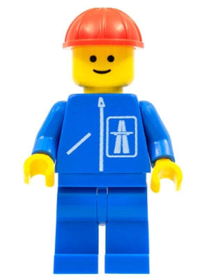 [HGH005] Highway Pattern - Blue Legs, Red Construction Helmet