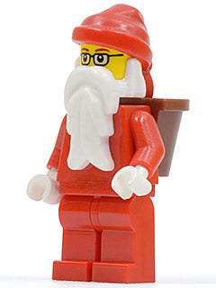 hol004 Santa, Red Legs, Glasses, D-Basket