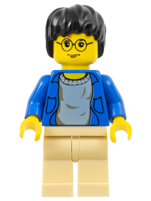 hp004 Harry Potter - Blue Open Shirt Torso, Tan Legs