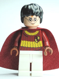 [HP110] Harry Potter - Dark Red Quidditch Uniform with Cape, White Legs