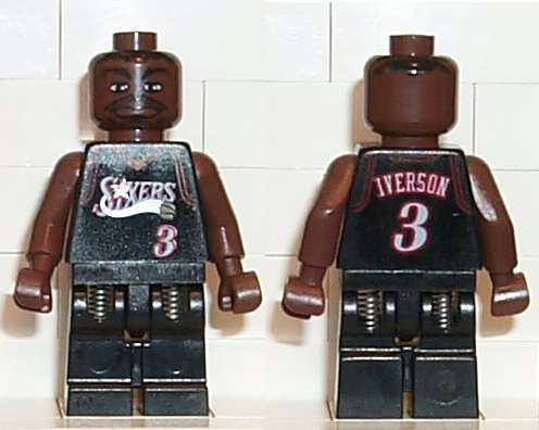 nba010 NBA Allen Iverson, Philadelphia 76ers #3 (Black Uniform)