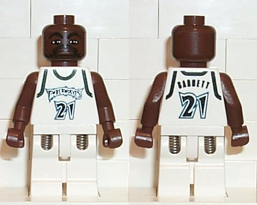 nba019 NBA Kevin Garnett, Minnesota Timberwolves #21 (White Uniform)