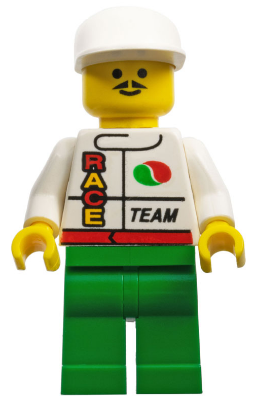 LEGO Octan - Race Team, Green Legs, White Cap (oct015)