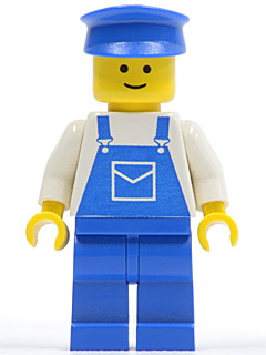 ovr034 Overalls Blue with Pocket, Blue Legs, Blue Hat