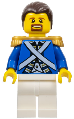 pi150 Bluecoat Sergeant 1 - Brown Moustache and Goatee