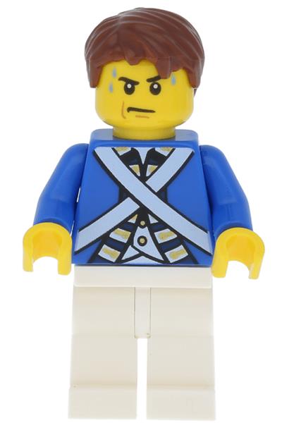 pi173 Bluecoat Soldier 5 - Sweat Drops, Reddish Brown Hair