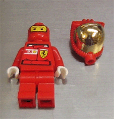 LEGO F1 Ferrari Pit Crew Member, Fuel - with Torso Stickers (rac033s)