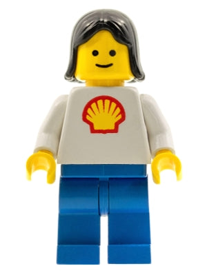 [SHELL002] Shell - Classic - Blue Legs, Black Female Hair