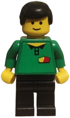 Soccer Referee Green - Black Legs, Yellow & Red Cards Torso Sticker (Shell)