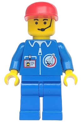 LEGO Launch Command - Crew, Red Cap (splc004)