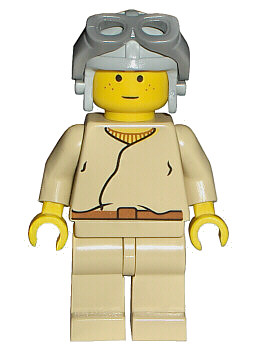 sw0008 Anakin Skywalker (Light Gray Aviator Cap)