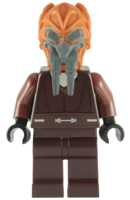 sw0198 Plo Koon - Dark Brown Robe, Tan Shirt, Plain Legs