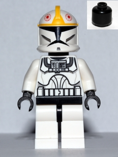 sw0355 Clone Trooper Pilot (Phase 1) - Yellow Markings, Black Head