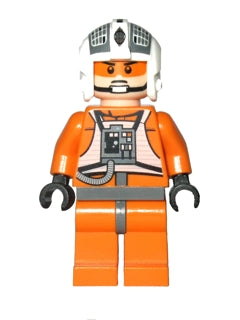[SW0369] Rebel Pilot Y-wing (Jon 'Dutch' Vander, Gold Leader) - Light Nougat Head with Visor and Chin Strap