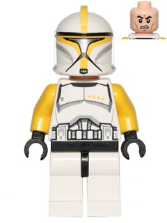 [SW0481] Clone Trooper Commander (Phase 1) - Yellow Arms, Scowl