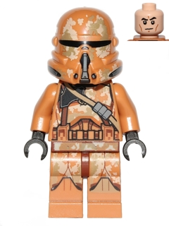 sw0605 Clone Airborne Trooper (Phase 2) - Geonosis Camouflage, Smirk